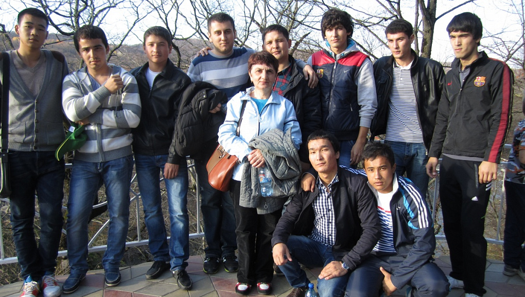 Trip of foreign students to the town of Goryachy Kluch