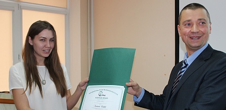The graduate student of KUBSAU – the winner of the international award