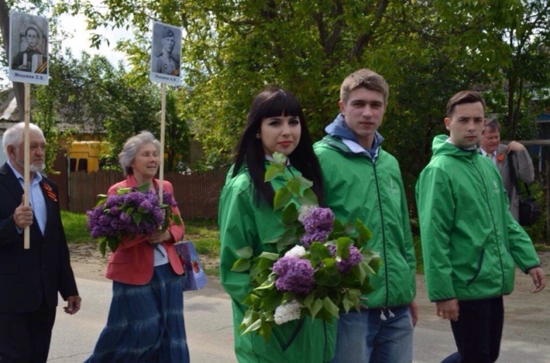 Волонтеры КубГАУ – участники парада Великой Победы в станице Елизаветинская