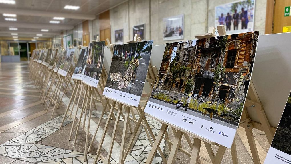 Выставка «Хроники террора украинского неонацистского режима» в КубГАУ