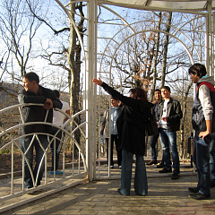 Trip of foreign students to the town of Goryachy Kluch