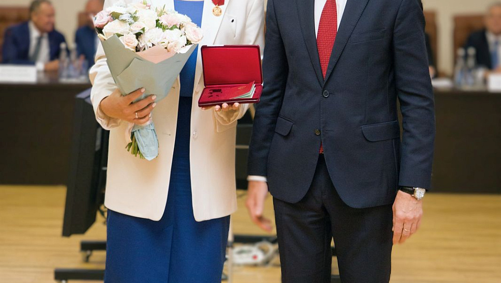 Выпускница юридического факультета КубГАУ получила медаль ордена за Заслуги перед Отечеством I степени!