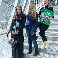 Студенты КубГАУ на конференции «Сторонники прямого посева»