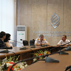 Встреча студентов юридического факультета Кубанского ГАУ  с руководителем Следственного управления Краснодарского края  
