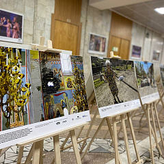 Выставка «Хроники террора украинского неонацистского режима» в КубГАУ