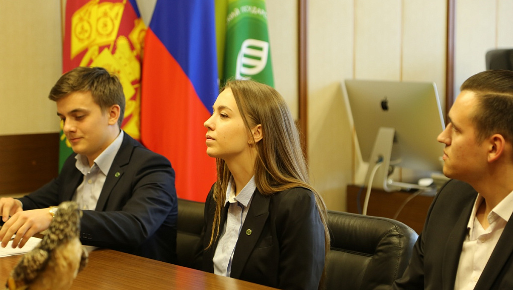 Лидеры студенческого движения встретились с ректором КубГАУ