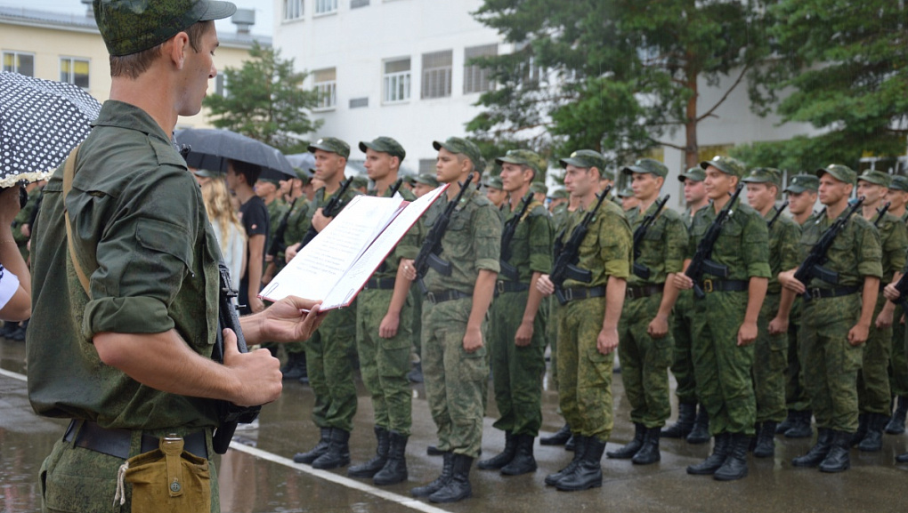 Клятва верности Родине от курсантов военной кафедры КубГАУ