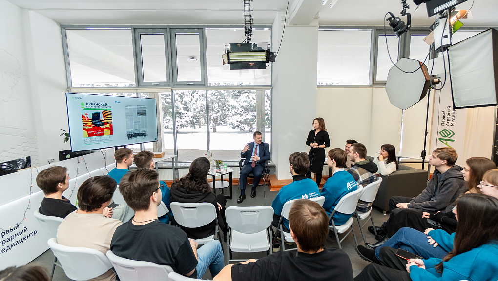 Ректор встретился с участниками «Первого Аграрного» медиацентра