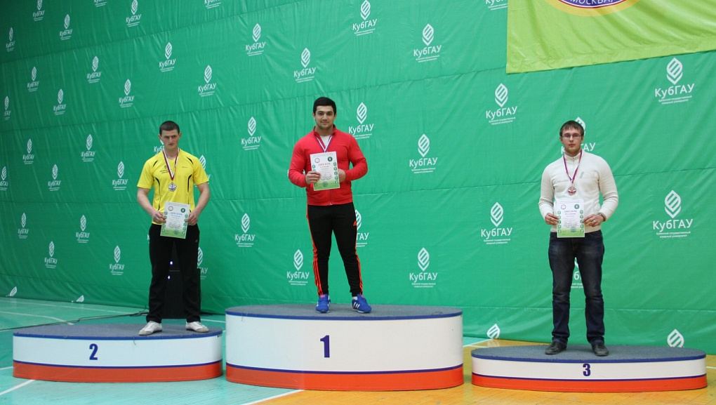 Поздравляем студентов Кубанского ГАУ, победителей и призеров чемпионата по армспорту VII зимней Универсиады вузов Минсельхоза России!
