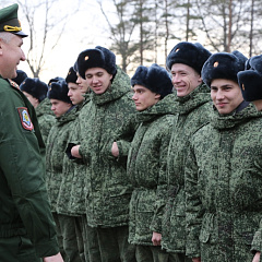 Соревнования студентов учебного военного центра