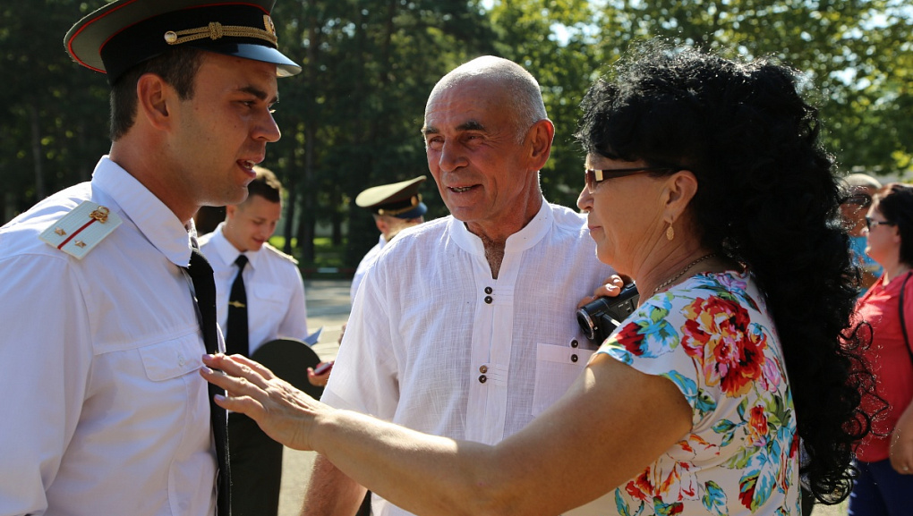 Выпуск офицеров учебного военного центра КубГАУ