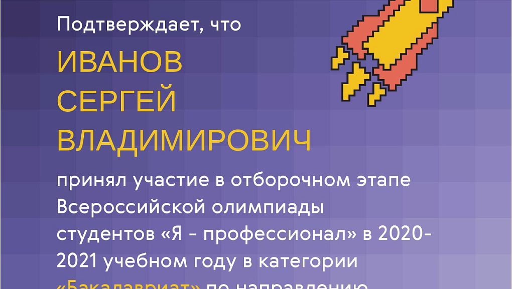 "Я – профессионал"