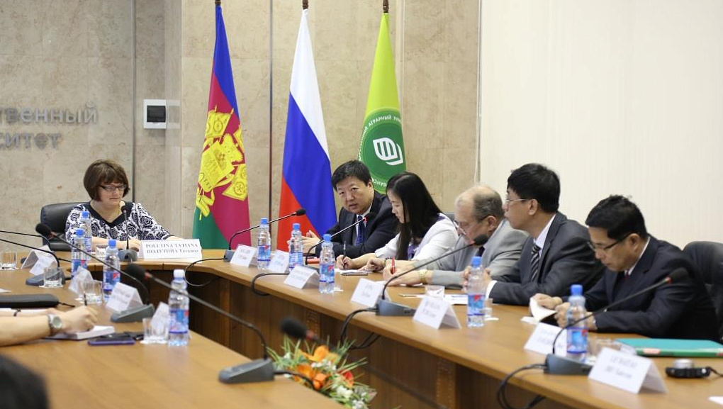 The delegation from the twin-city Harbin (China) visited KubSAU