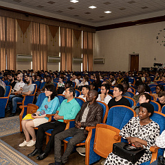 Meeting with foreign students at Kuban State Agrarian University