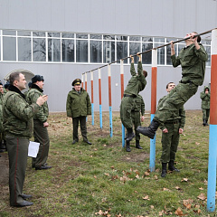 Соревнования студентов учебного военного центра